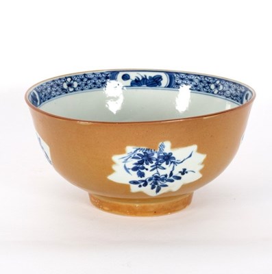 Lot 273 - A Chinese Batavian blue and white bowl with...