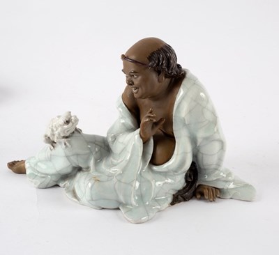 Lot 360 - A Chinese pottery figure by Liu Zemian of Liu...