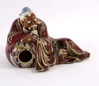 Lot 364 - A Chinese pottery figure by Liu Zemian of Liu...