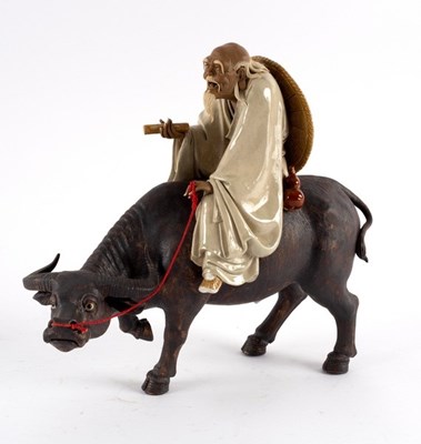 Lot 366 - A Chinese pottery figure by Liu Zemian of...