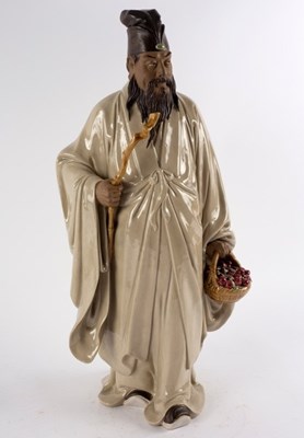 Lot 369 - A Chinese pottery figure by Liu Zemian of Su...