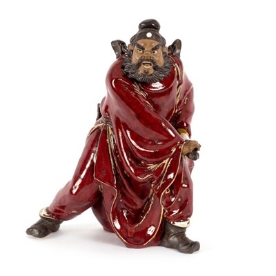 Lot 371 - A Chinese pottery figure by Liu Zemian of...