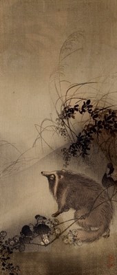 Lot 385 - Ito Sozan (Japanese 1884-?)/Raccoon Dog...