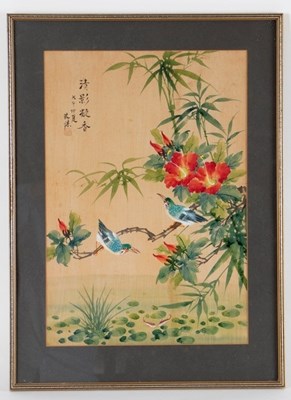 Lot 395 - 20th Century Chinese School/Birds on Flowering...