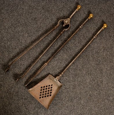 Lot 422 - A set of early 19th Century burnished steel...