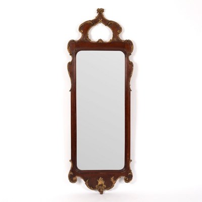 Lot 549 - A mahogany wall mirror of 18th Century design,...