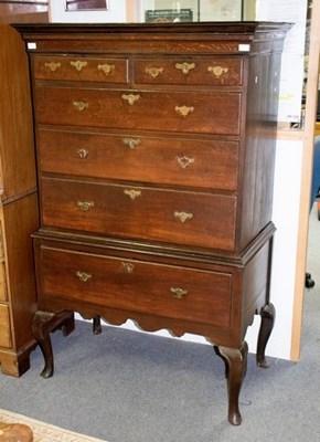 Lot 594 - A 19th century mahogany and inlaid chest of...