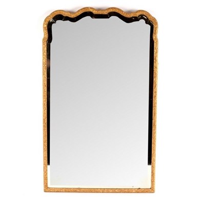 Lot 596 - A George II wall mirror, the gilt gesso border...