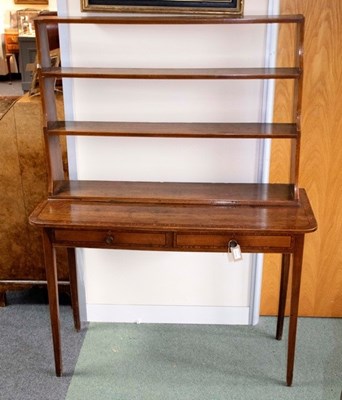 Lot 599 - A Regency mahogany waterfall bookcase, of...