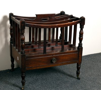 Lot 601 - A Regency mahogany music Canterbury, fitted a...