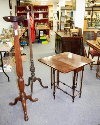 Lot 633 - A George II style mahogany spider gateleg...