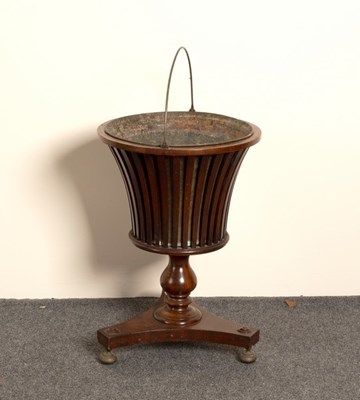 Lot 648 - A 19th Century mahogany jardinière stand of...