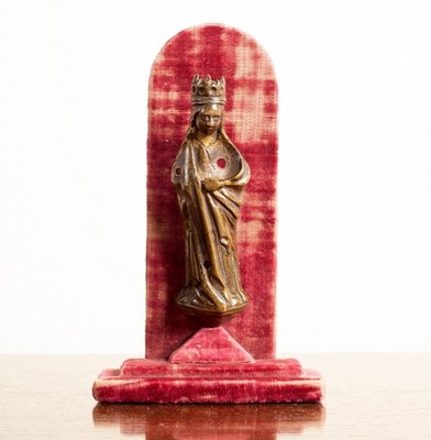 Lot 726 - A Flemish bronze figure of the Virgin Mary,...