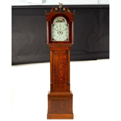 Lot 753 - An oak cased eight-day longcase clock, R...