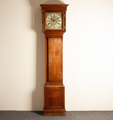 Lot 756 - An early 19th Century oak longcase clock,...