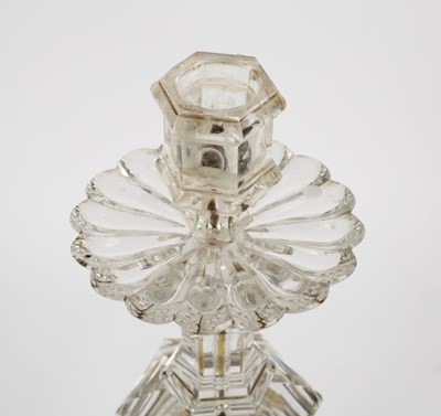 Lot 760 - A rock crystal candle holder, possibly by...