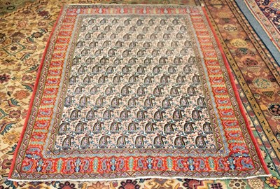 Lot 775 - A Qum rug, Persian circa 1930s, 200cm x 130cm