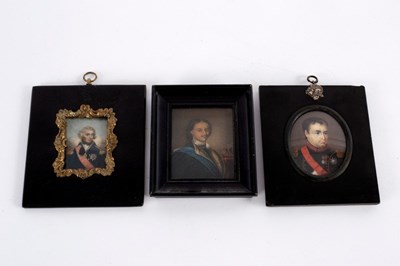 Lot 810 - 19th Century English School/Portrait Miniature...