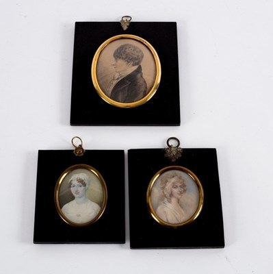 Lot 811 - 19th Century English School/Portrait Miniature...