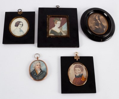 Lot 813 - English School, circa 1900/Portrait Miniature...