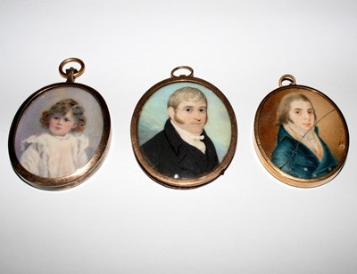 Lot 818 - 19th Century English School/Portrait Miniature...