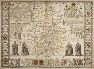 Lot 942 - John Speed (British 1552-1629)/Cambridgeshire...