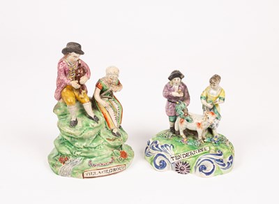 Lot 230 - A Walton pearlware titled group