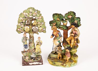 Lot 233 - A Staffordshire pearlware bocage group