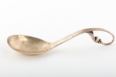 Lot 38 - Georg Jensen, a preserve spoon, pattern 21,...