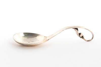 Lot 39 - Georg Jensen, a preserve spoon, pattern 21,...