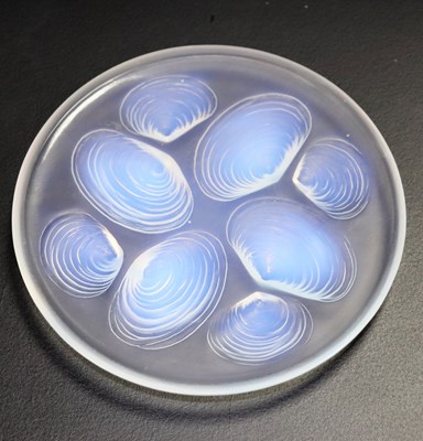 Lot 60 - Sabino, a 'Coquilles' glass plate, design of...