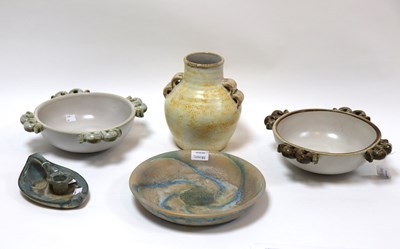 Lot 93 - Bourne Denby, two Danesby ware Tyrolean...