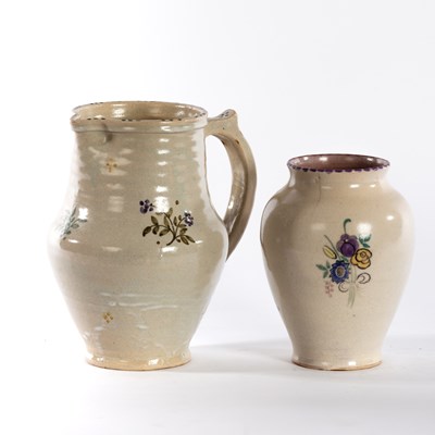 Lot 214 - Carter Poole, a jug, 21.5cm high and a Carter...