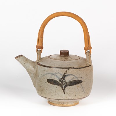 Lot 293 - Lowerdown Pottery, a stoneware teapot, grey...