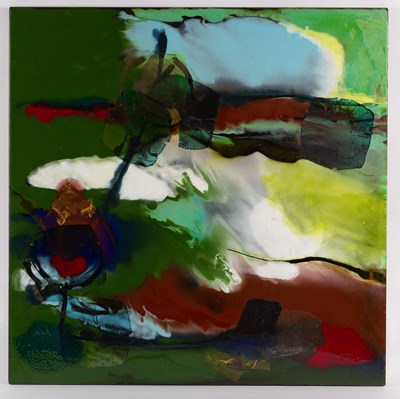 Lot 357 - Mark Sawicki/Abstract/painted enamel on zinc,...