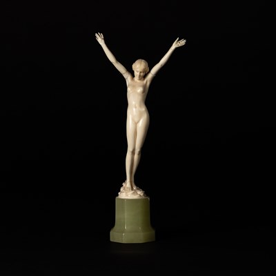 Lot 361 - Ferdinand Preiss (1882-1943), Youth, a carved...