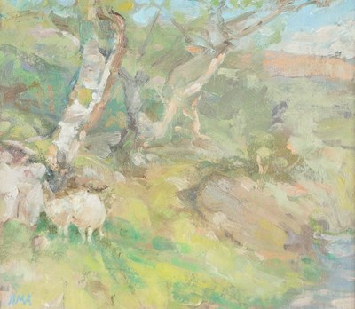 Lot 376 - Diana M Armfield RA (British, born 1920)/Sheep...