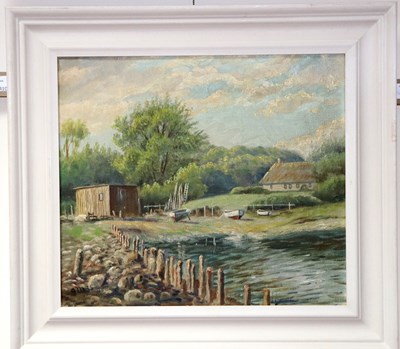 Lot 410 - 20th Century British School/Creek with Beached...