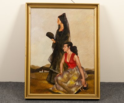 Lot 420 - Gaston La Touché (French 1854-1913)/Spanish...