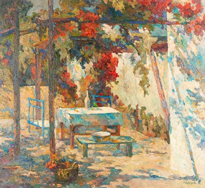 Lot 433 - Raissa Ivanovna Lebedeva/Sunlit Garden...