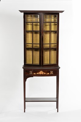 Lot 568 - Shapland & Petter, a mahogany display cabinet,...