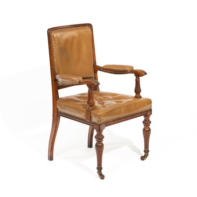 Lot 572 - Attributed to Lamb of Manchester, an armchair...