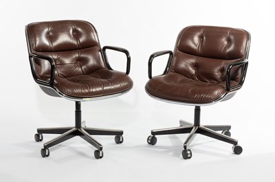 Lot 576 - Charles Pollock for Knoll, a pair of executive...