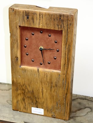 Lot 592 - A modern mantel clock with electric movement,...