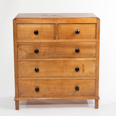 Lot 600 - Gordon Russell, a walnut chest of drawers,...