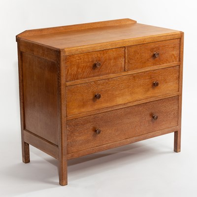 Lot 608 - Gordon Russell, an oak chest of two short and...