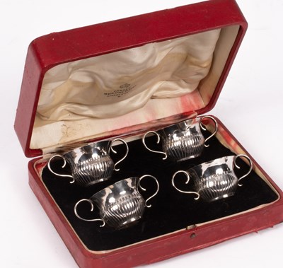 Lot 157 - A set of four Victorian silver salts