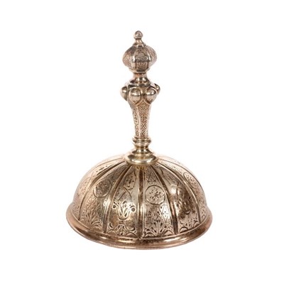 Lot 89 - An early Victorian silver table bell, Robert...