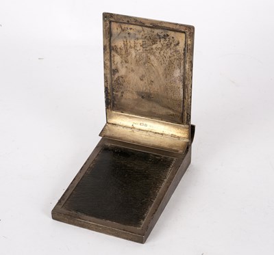 Lot 160 - A silver desktop notepad clip, Asprey & Co.,...