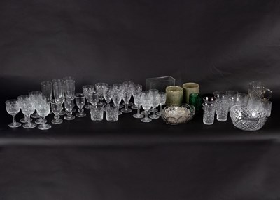 Lot 200 - A quantity of glass ware to include wine and...